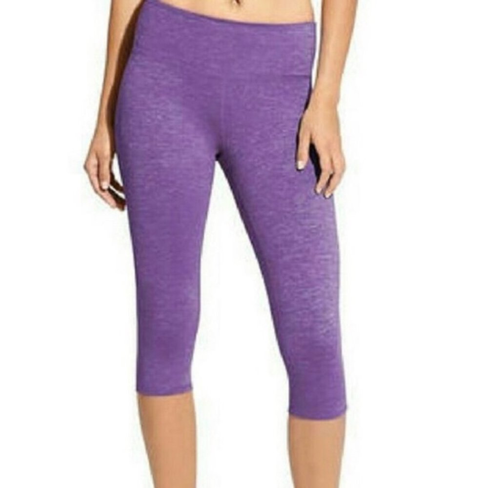 Athleta Chauturanga High Rise Crop Purple Small